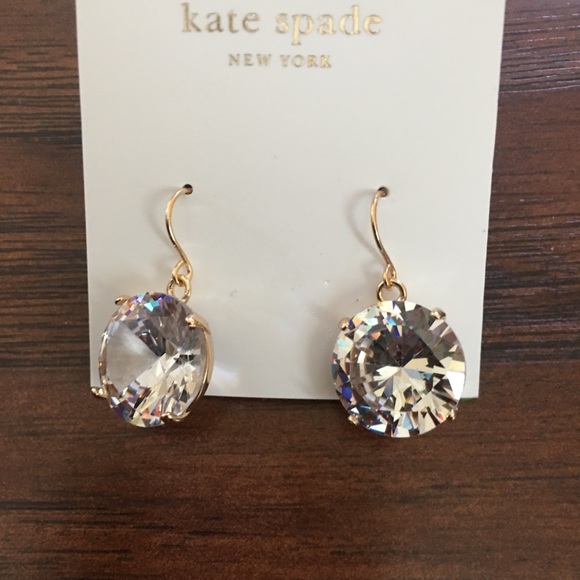 kate spade Jewelry - KATE SPADE large sparkly drop earrings